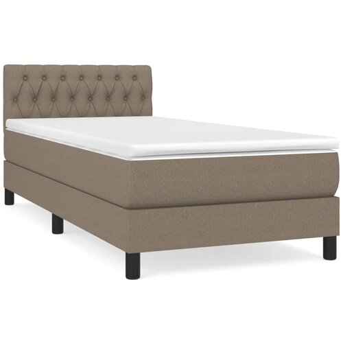 Maison Chic Box spring postelja - Vzmetna postelja z vzmetnico taupe 90x200 cm blago SL6743, (21886756) Cene