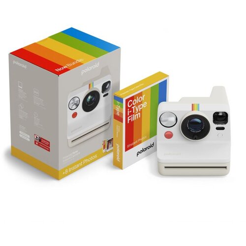 Polaroid NOW EVERYTHING BOX 3 bel fotoaparat + 8 fotografij, (21832674) Cene