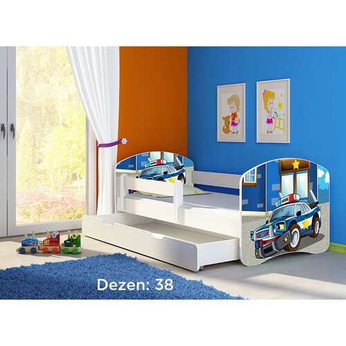 ACMA dečiji krevet II 180x80 f + du&amp;scaron;ek 6 cm WHITE38 Slike
