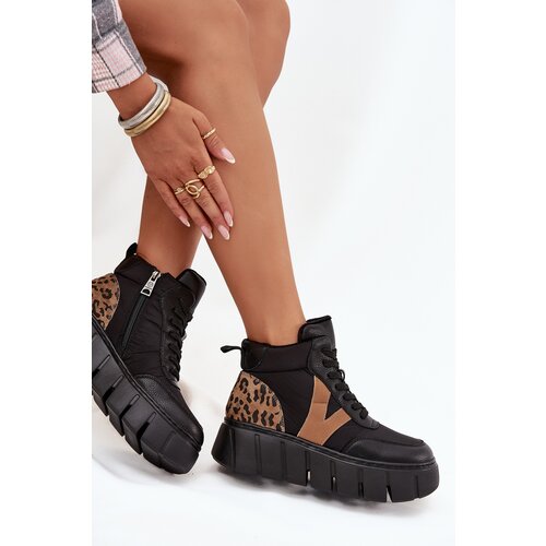 VINCEZA Leather Women&amp;#039;s Platform Boots Lined Slike