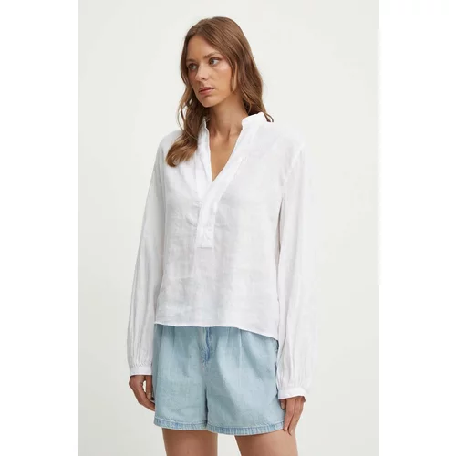 Polo Ralph Lauren Lanena bluza boja: bijela, bez uzorka, 211935132