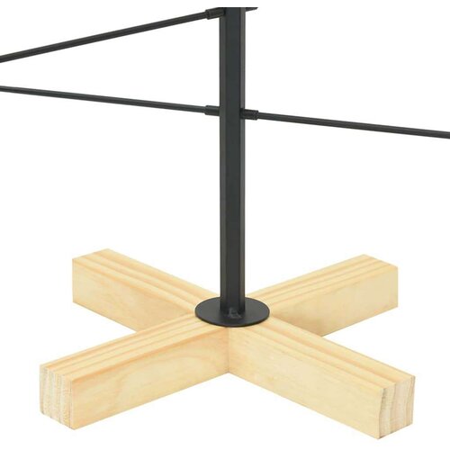 VidaXL Metalna božićna jelka Crna 90 cm Čelik s pra&amp;scaron;kastim premazom Slike