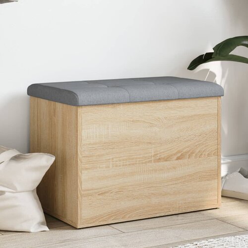 VidaXL Klupa za pohranu boja hrasta 62x42x45 cm od konstruiranog drva Slike