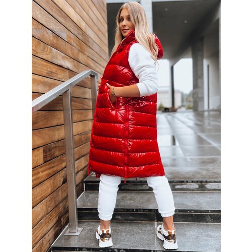 DStreet Women's quilted vest GANTINI red Slike