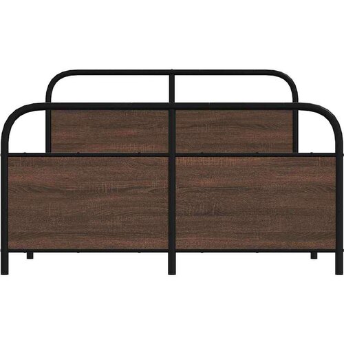 VidaXL Okvir kreveta bez madraca smeđa boja hrasta 120x200 cm drveni Slike