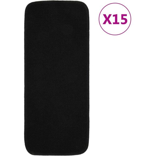 vidaXL Preproge za stopnice 15 kosov 60x25 cm črne nedrseče Cene