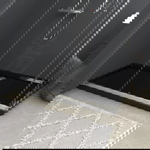 VidaXL Pravokutna tu&amp;scaron;-kada ABS crna 70 x 120 cm Slike