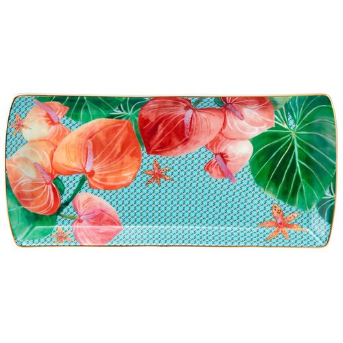 Maxwell williams Servirni krožik Tropicana 25,5x11,50cm / pravokoten / moder / porcelan, (5000200129) Cene