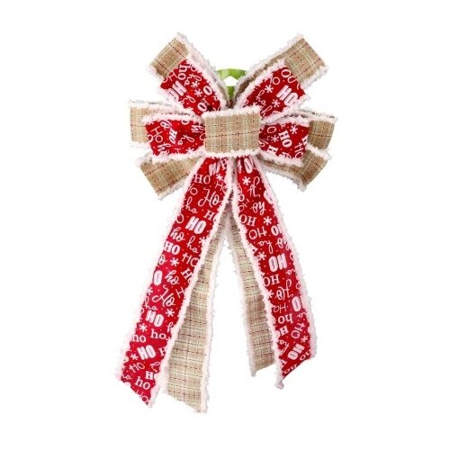 Festa Deco bow 20, novogodišnja dekoracija, mašna, hoho, 28 x 48cm Cene