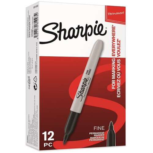 Sharpie permanentni marker fine crni 1/12 Cene