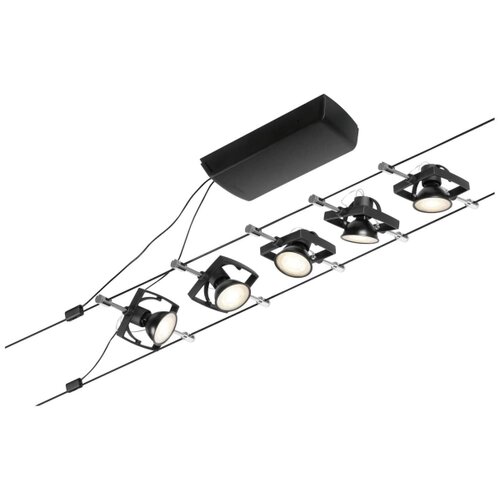 PAULMANN 94434 - Set od 5 spot svetala GU5,3/10W MAC 230V crna Slike