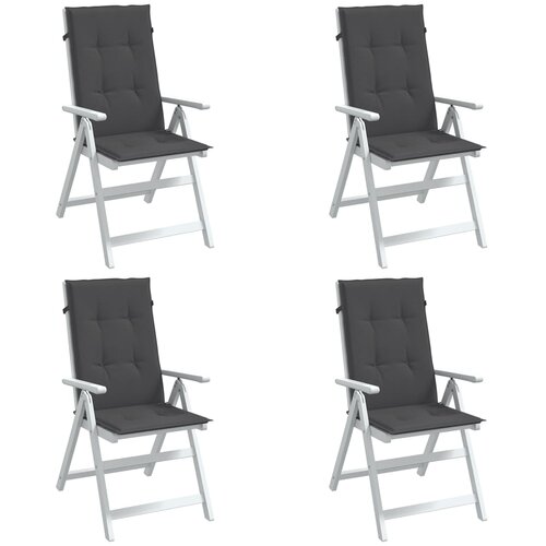 vidaXL Jastuci za stolice 4 kom prošarano antracit 120x50x4cm tkanina Cijene