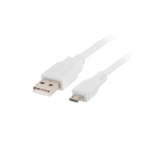 Lanberg USB kabel 2.0 Macho/Micro USB Macho 1,8M Blanco, (21090754) Cene