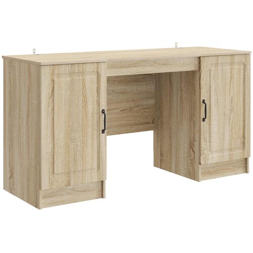  Stol Hrast sonoma 142,5 x 50 x 75 cm Konstruirano drvo Slike