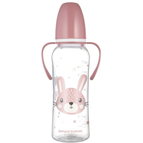 Canpol BABIES FLASICA CUTE ANIMALS SA RUCKAMA 250ml (11/845) - PINK Cene