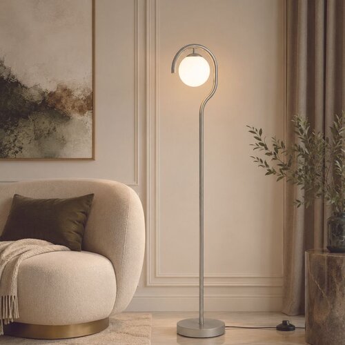 Opviq podna lampa GEDIK-20447-A, 1 × E27, siva Cene
