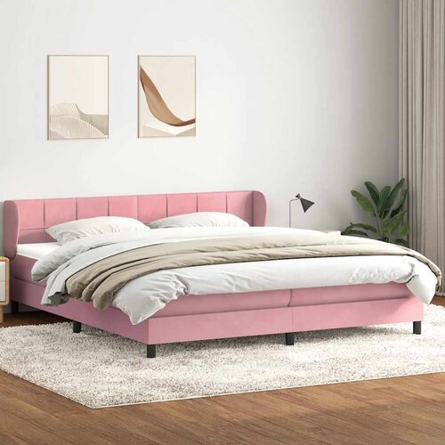 Box Spring krevet s madracima ružičasti 180x210 cm bar&scaron;un Cene