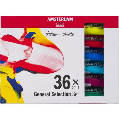 Amsterdam Komplet akrilnih barv 36x20 ml