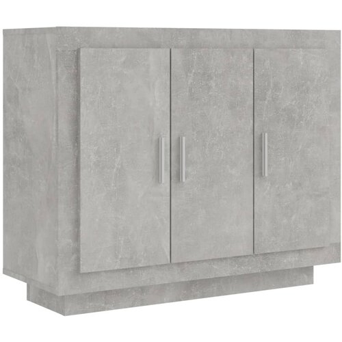  Komoda siva boja betona 92x35x75 cm od konstruiranog drva Slike