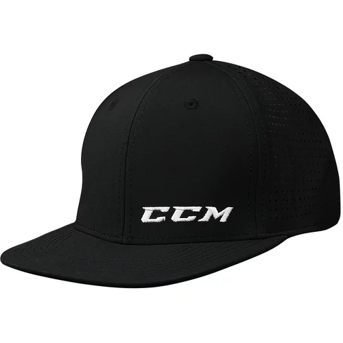 CCM Kšiltovka Small Logo Flat Brim Cap JR, tmavě červená