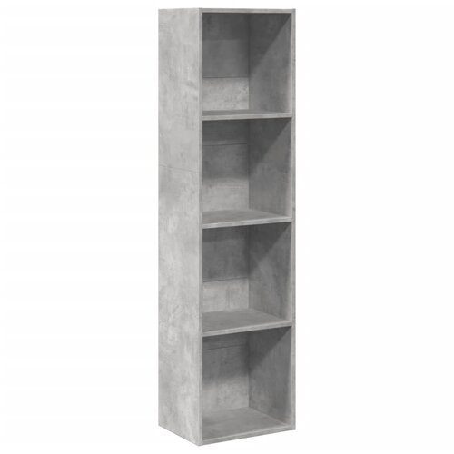 Maison Chic Knjižna omara - Knjižni regal betonsko siva 40x30x152 cm inženirski les, (21726334) Cene