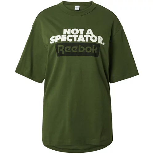 Reebok Tehnička sportska majica 'SPECTATOR' zelena / crna / bijela