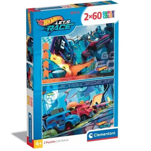 Clementoni Hotwheels 2x60-delna Supercolor sestavljanka - Cene