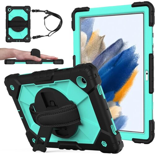 NIKCORP Ovitek za Samsung Galaxy Tab A7 10.4 T500 / T505, za&scaron;čitni etui s stojalom, ročajem in naramnim trakom, zelen, trpežen, (5000139085) Cene