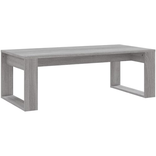Maison Chic Klubska mizica - kavna mizica - Nizka mizica siva sonoma 102x50x35 cm inženirski les, (21753429) Slike