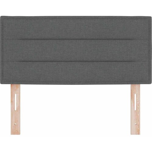  LED glava kreveta s LED trakama Tamno siva 90 cm tkanina Slike