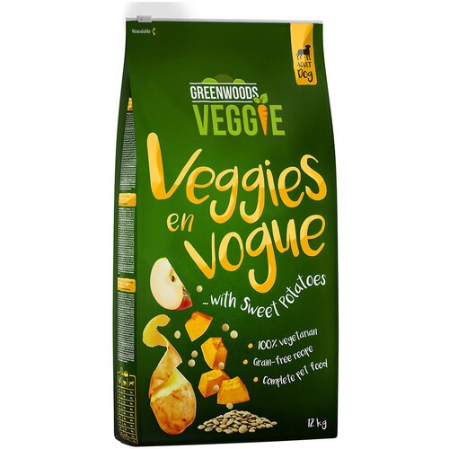 Greenwoods Veggie (sladki) krompir z lečo, jabolkom in bučo - 12 kg Cijene