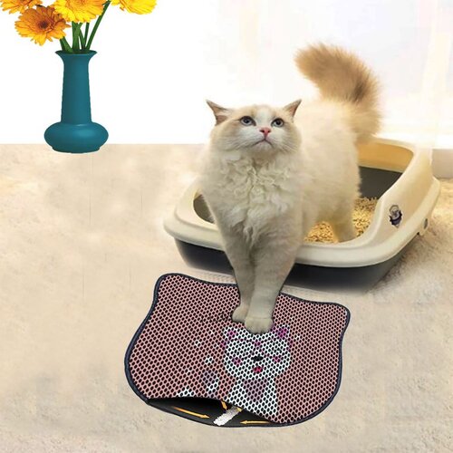 WALLXPERT Kdkafa0037 Multicolor Cat Litter Mat Cene