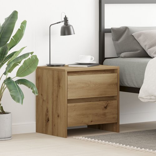 VidaXL Nočna omarica Artisan hrast Inženirski les Shranjevanje Slike