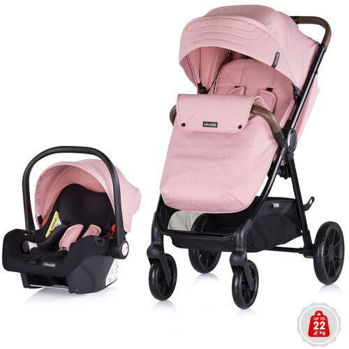 Chipolino kolica Ultera 2u1 Pink Marshmallow Slike