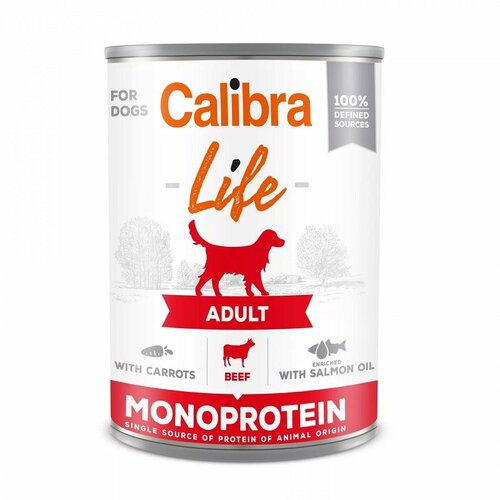 CALIBRA Dog Life Adult Govedina sa Šargarepom Konzerva, hrana za pse 400g Slike