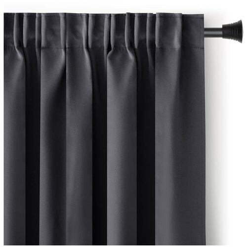 Restilo Antracitno siva zatemnitvena izolacijska zavesa 140x270 cm Pleat – Cene