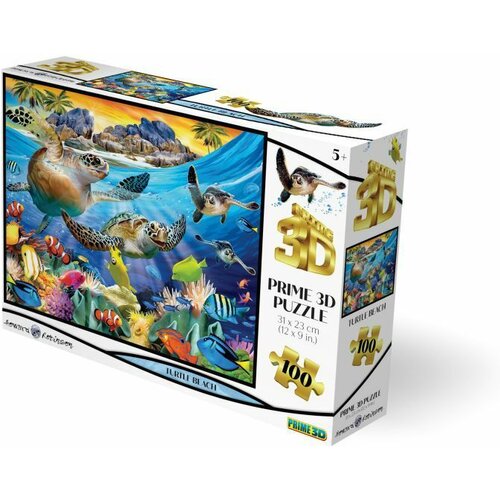  Puzzle 3d 100pcs turtle beach 31x23cm 10686 ( 114/10686 ) Cene