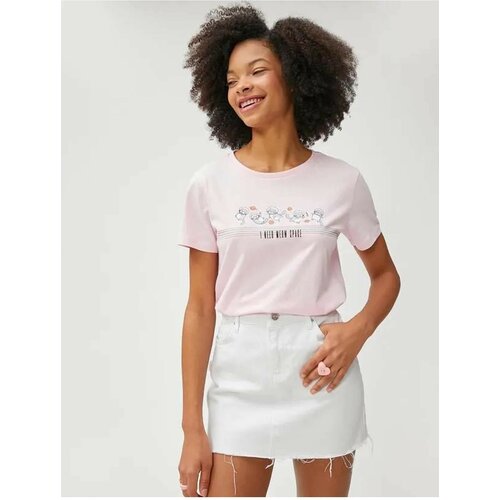 Koton Women's T-shirt Pink 3sal10249k Slike