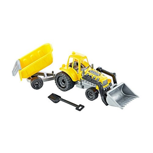  Plastični traktor sa kašikom i prikolicom ( 70360 ) Cene