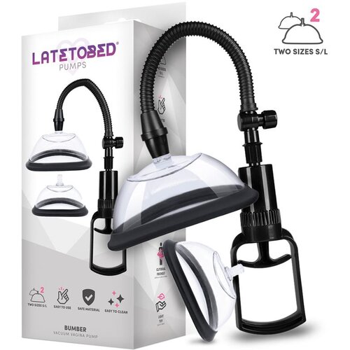 LATETOBED Bumper Manual Vacuum Vagina Pump with 2 Cups Cene