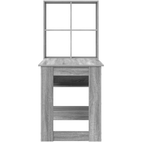  Stol s policom Siva Sonoma 122 x 67 x 145 cm Konstruirano drvo Slike