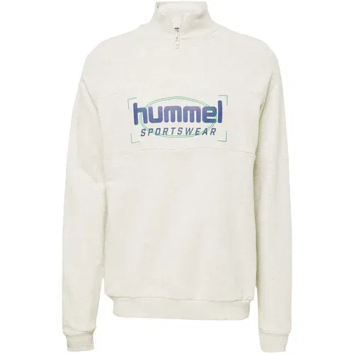 Hummel Sweater majica 'Ron' bež / mornarsko plava