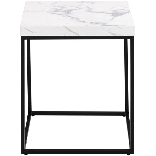 Actona Stranska mizica z mizno plo&amp;scaron;čo v marmornem dekorju 40x40 cm Barossa &amp;ndash; Slike