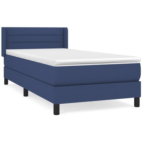 Maison Chic Box spring postelja - Vzmetna postelja z vzmetnico modra 80x200 cm blago SL7284, (21887008) Cene