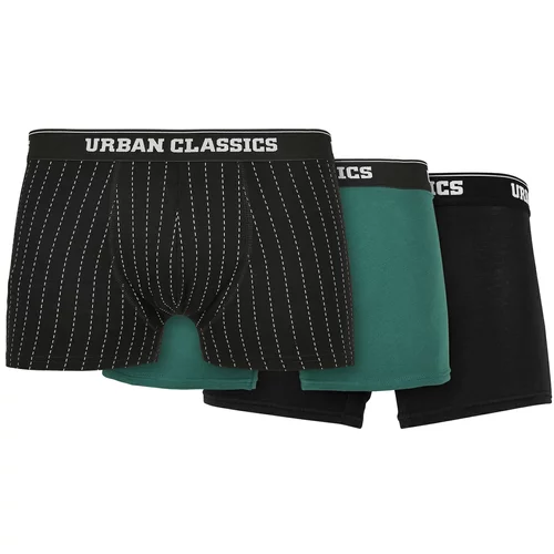 Urban Classics Bokserice smaragdno zelena / crna / bijela