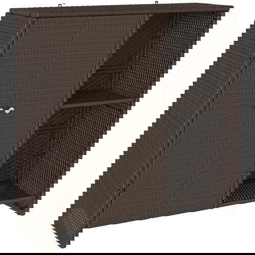 vidaXL Shranjevalna omara Rjava 100x36x102 cm Ratan, (22012177) Cene