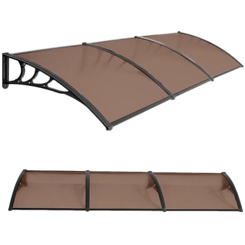 Nadstrešnica 270x100cm crna bronza 5mm leksan ( 1528 ) Slike