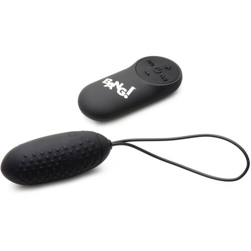 Bang! Nubbed Egg 28X Silicone with Remote Black Slike