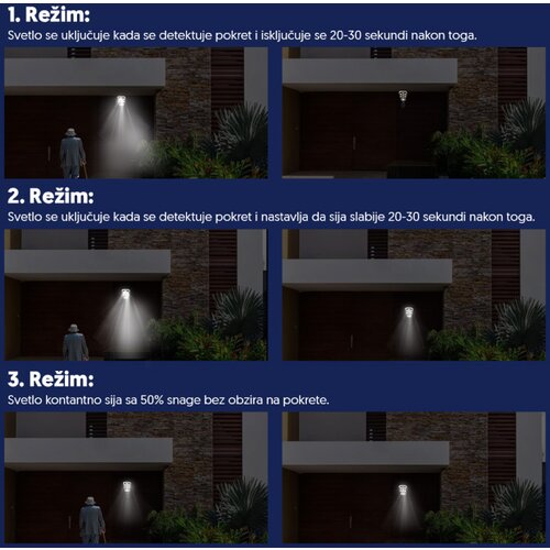  Solarna LED lampa sa PIR senzorom Slike