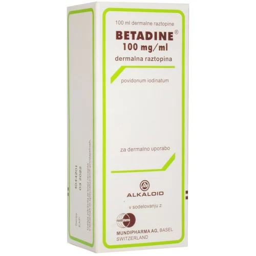  Betadine 100 mg/ml, dermalna raztopina